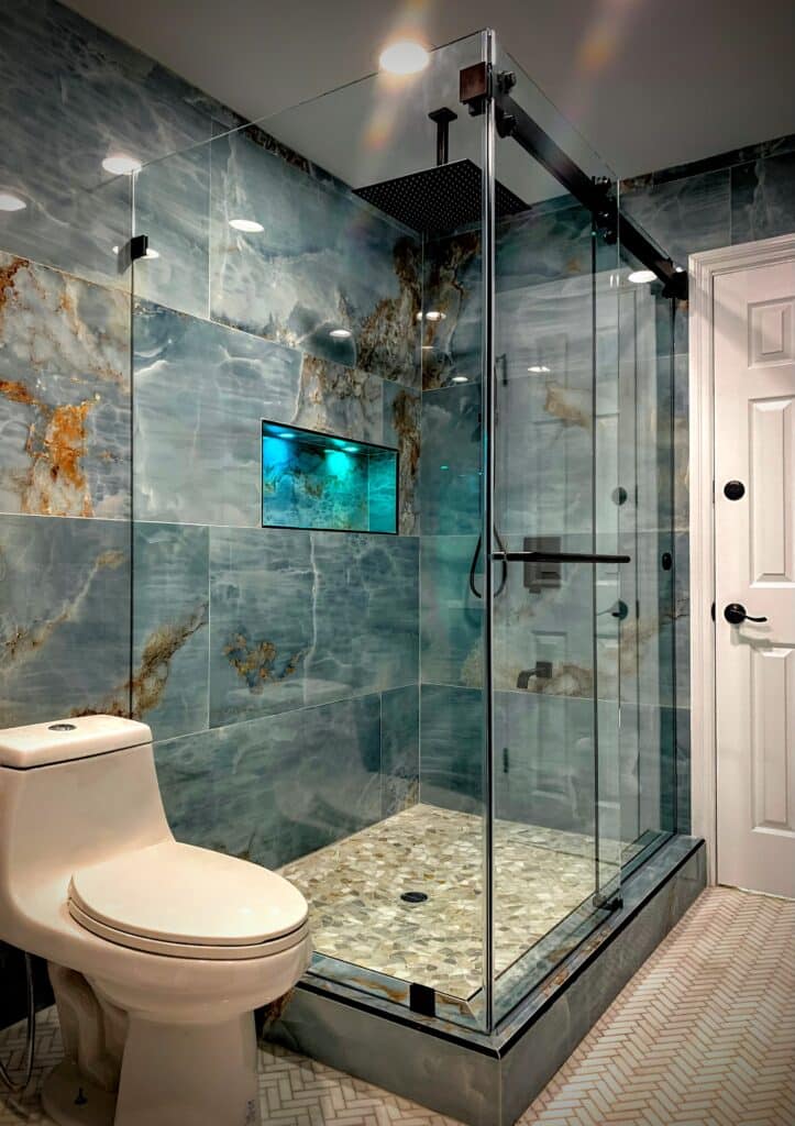 Frameless Glass Shower Enclosures and Corner Showers