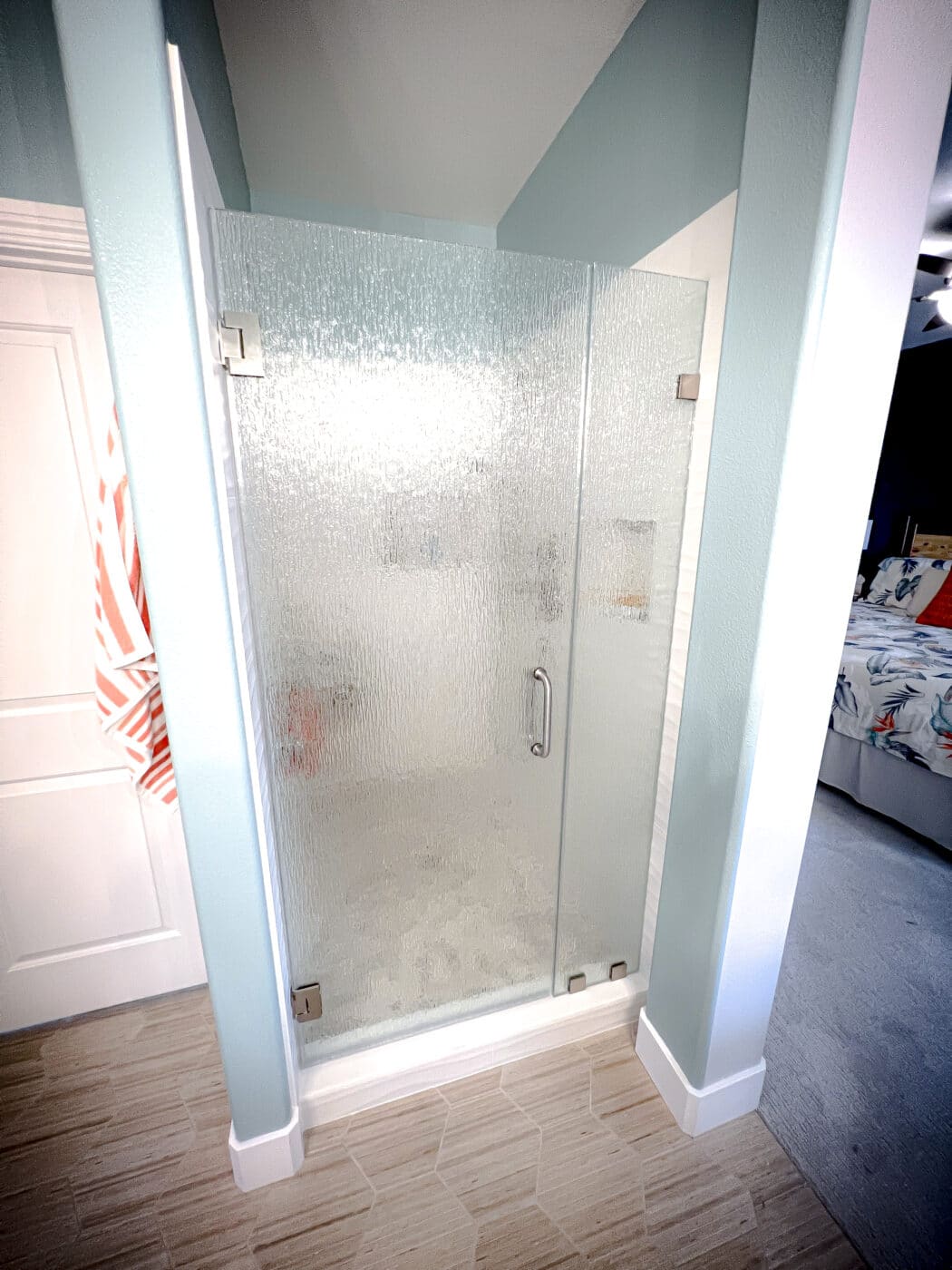 Hinged Frameless Shower Doors - Door Inline Showers