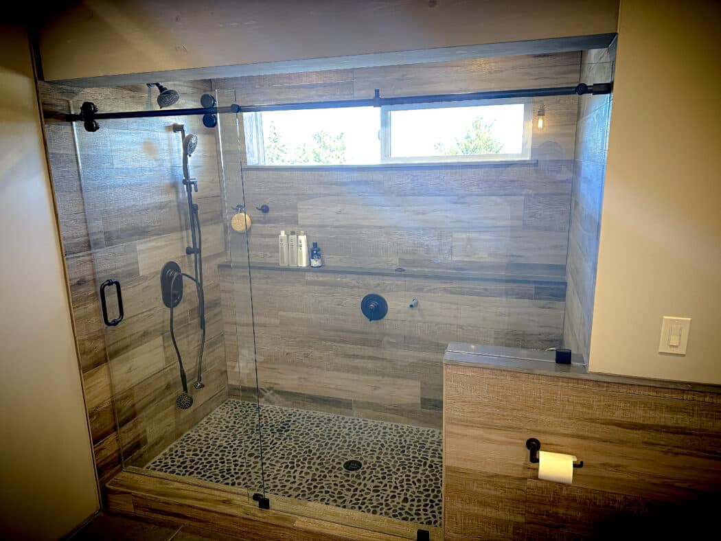 Hinged Frameless Shower Doors - Door Inline Showers