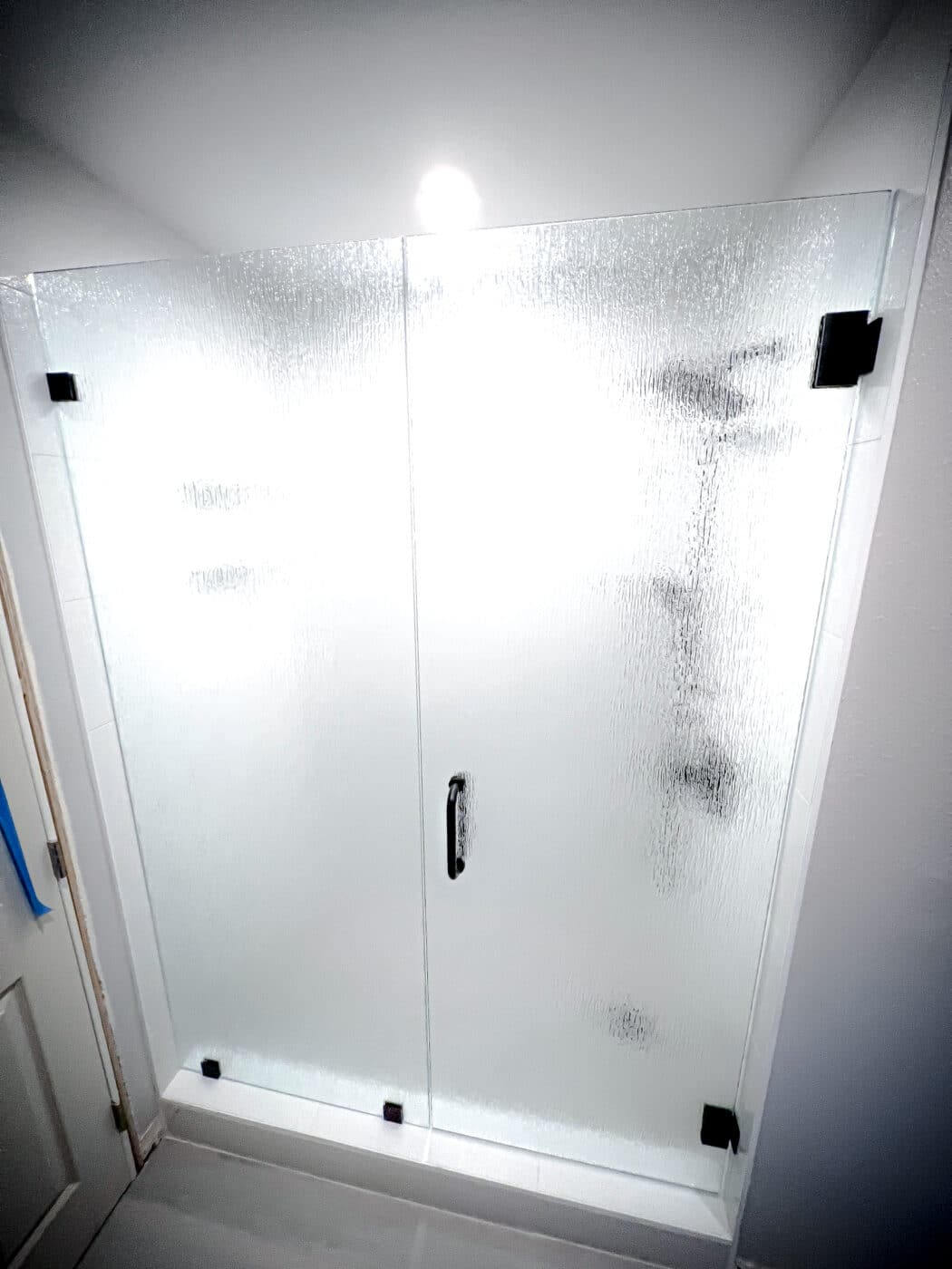 Hinged Frameless Shower Doors - Door Inline Showers
