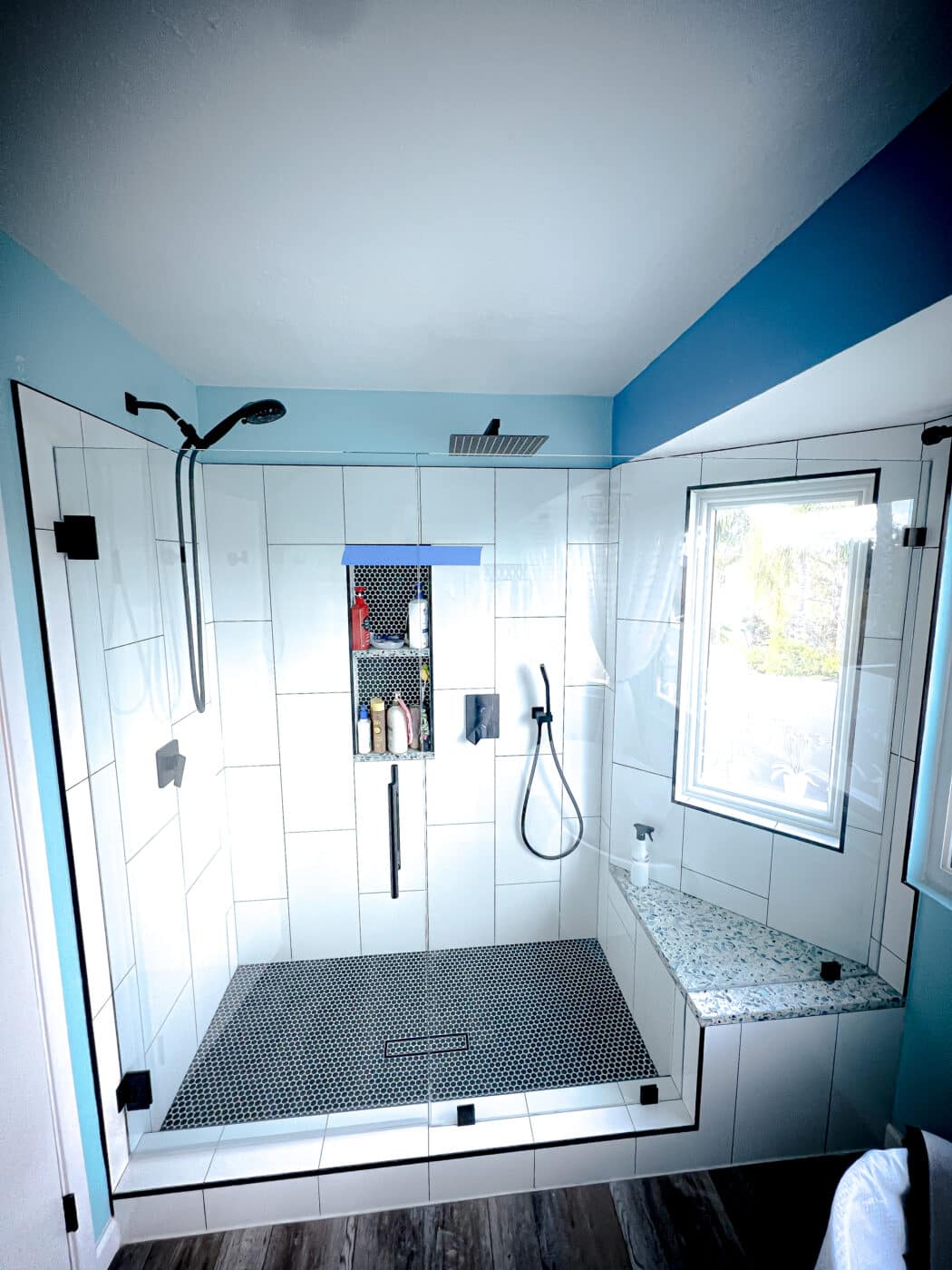 Hinged Frameless Shower Doors - Door Inline Showers