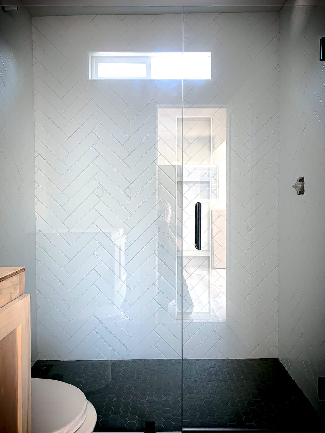 Hinged Frameless Shower Doors - Door Inline Showers
