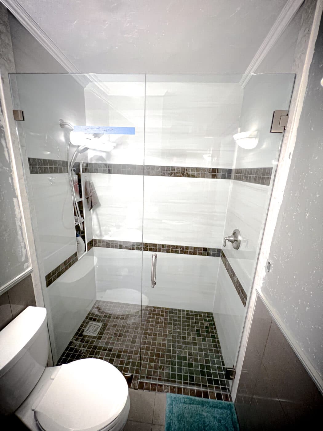 Hinged Frameless Shower Doors - Door Inline Showers