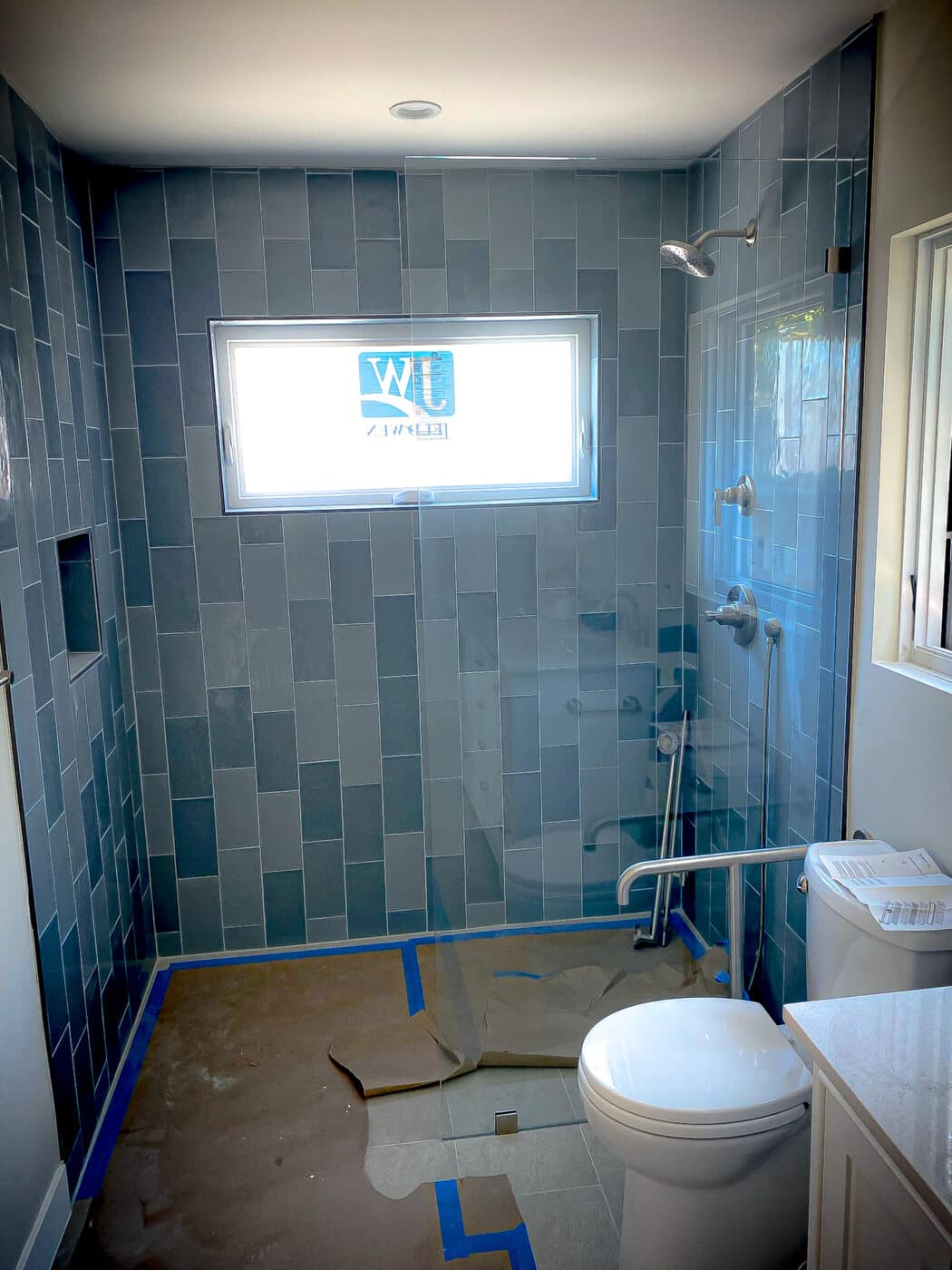 Hinged Frameless Shower Doors - Door Inline Showers