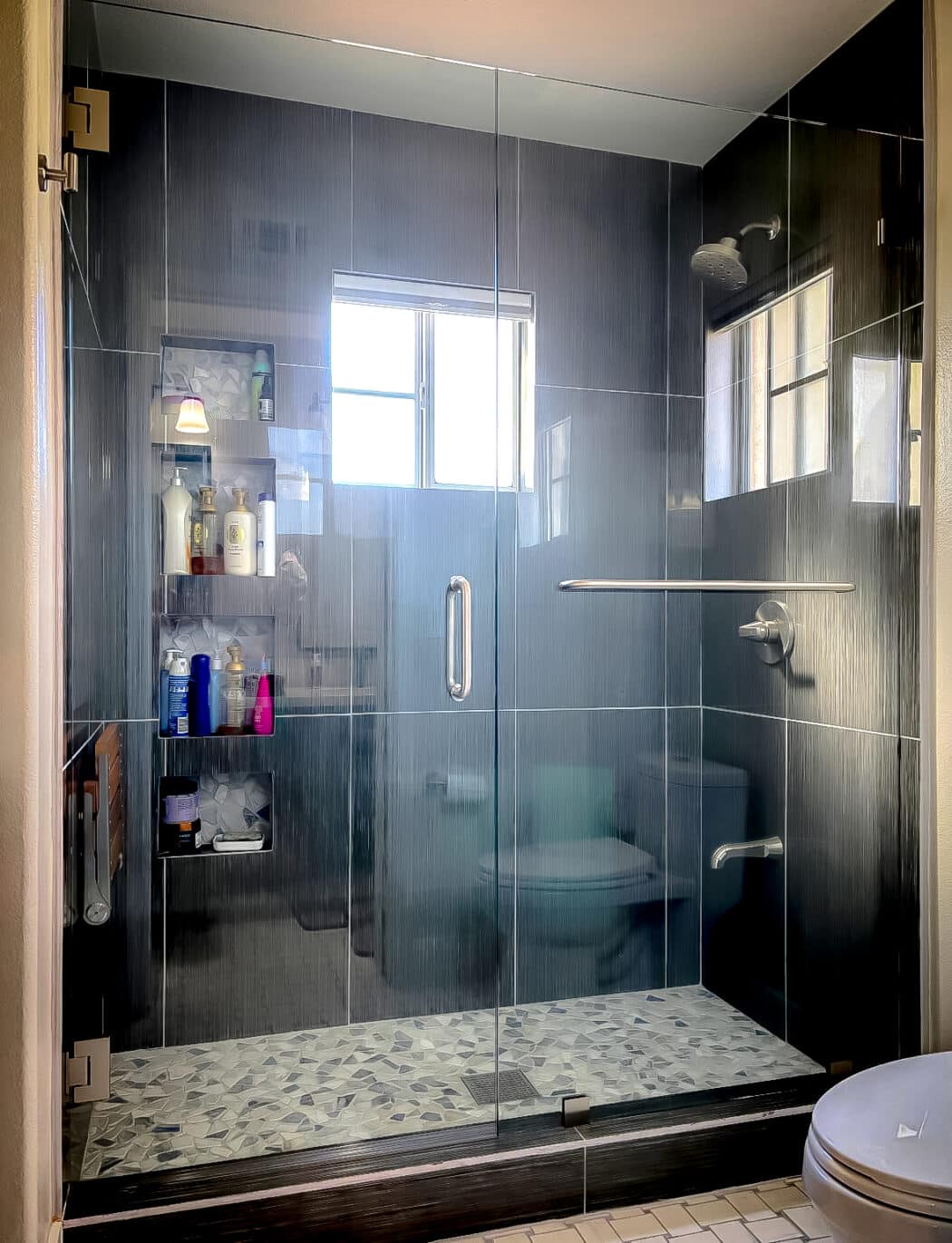 Hinged Frameless Shower Doors - Door Inline Showers