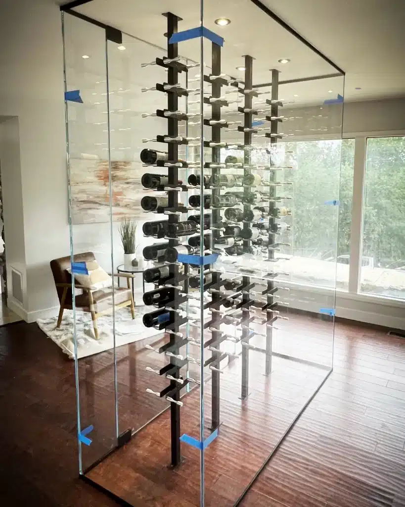 Frameless Glass Wine Cellars Custom Glass Wine Enclosures