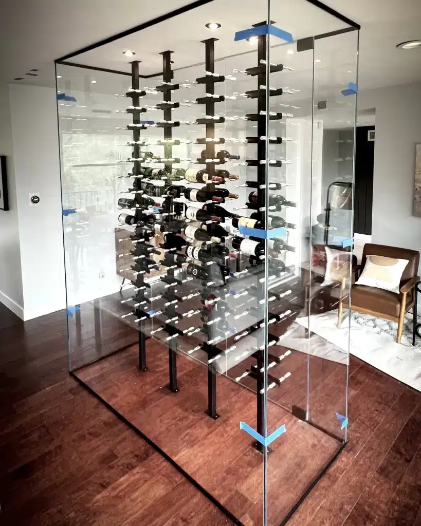 Frameless Glass Wine Cellars Custom Glass Wine Enclosures