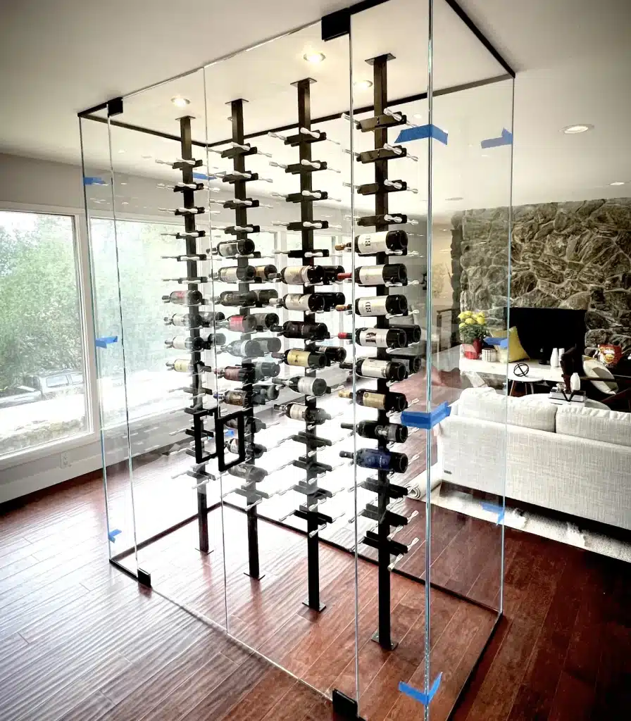 Frameless Glass Wine Cellars Custom Glass Wine Enclosures