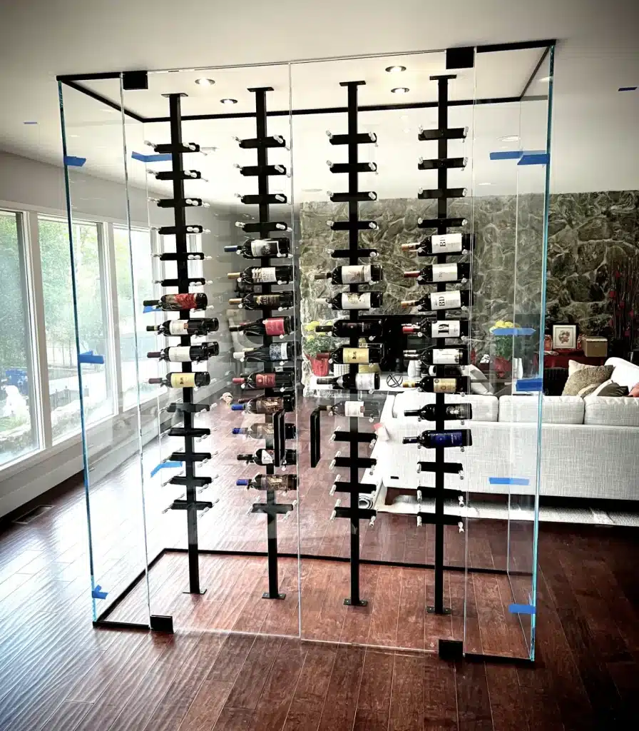 Frameless Glass Wine Cellars Custom Glass Wine Enclosures