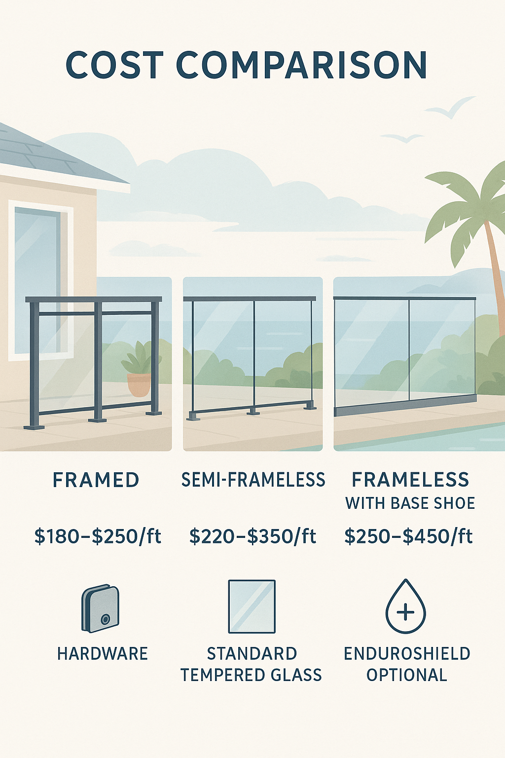 cost of glass railing systems